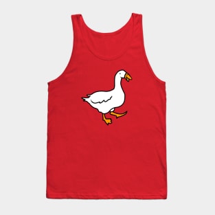 Silly Little Goose Illustration Tank Top